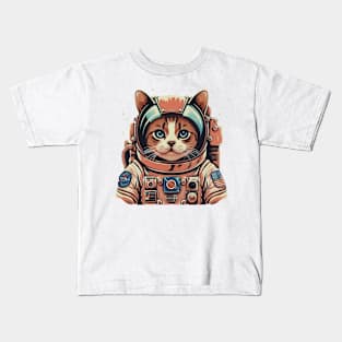 Cat Astronaut Kids T-Shirt